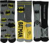 Batman Logo 3 Pair Athletic Crew Socks Set