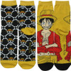 One Piece Luffy & Jolly Rogers 2pk Crew Socks Set