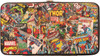 Avengers Hero Comic Collage Clutch Wallet