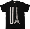 Umbrella Academy Eiffel Tower Black T-Shirt