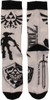 Zelda Hyrule Icons White Crew Socks