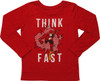 Flash Think Fast Distressed LS Juvenile T-Shirt