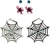 Spider-Gwen Spider Webbing 3 Pair Earrings Set