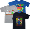Super Mario 3 Pack Juvenile T-Shirt Set