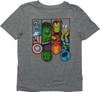 Avengers Core Hero Emblem Bars Youth T-Shirt