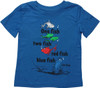 Dr Seuss Two Fish Cover Blue Toddler T-Shirt
