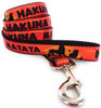 Lion King Hakuna Matata Wrap 4 Foot Pet Leash