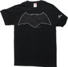 Bat V Sup Logo Black T-Shirt