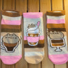 Pusheen Coffee 3 Pack Ankle Socks Set