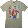One Piece Luffy Map Kanji T-Shirt