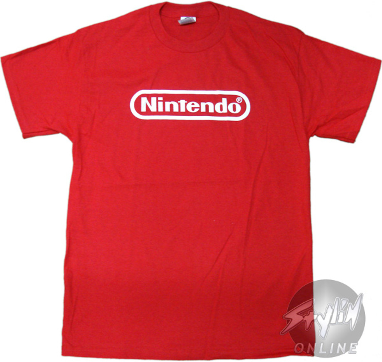 red nintendo shirt