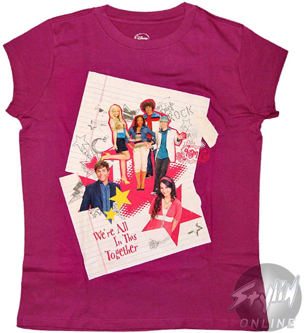 High School Musical 2 Group Tween T-Shirt
