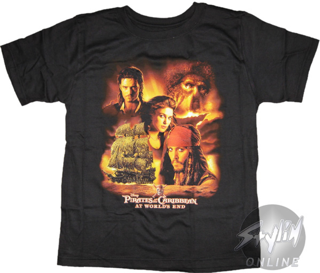 pirates of the caribbean tee shirts