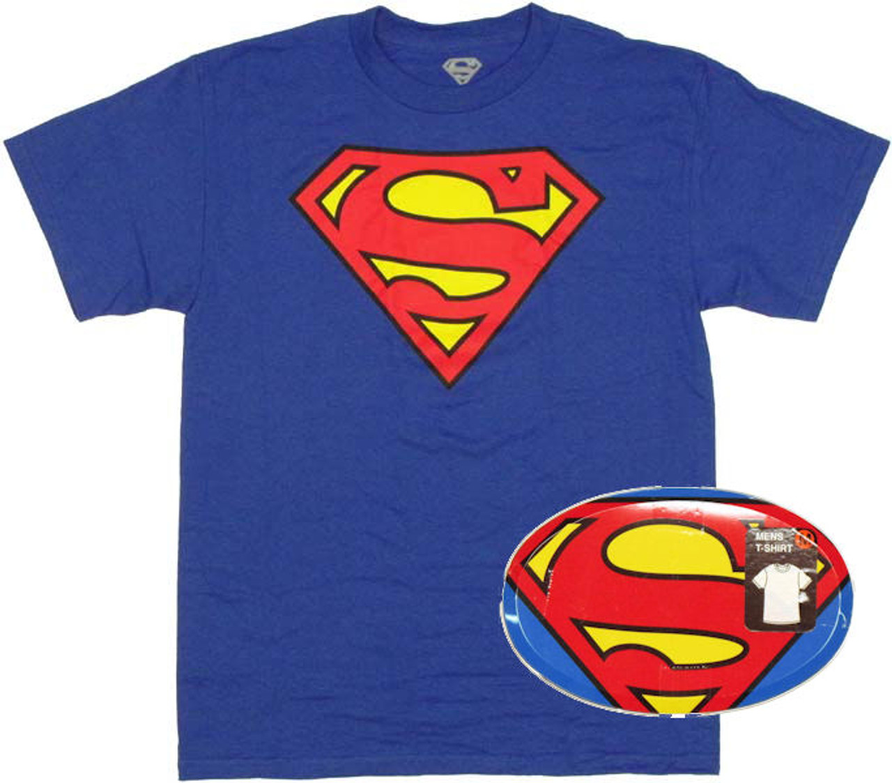 Halloween Peave Landelijk Superman Logo T Shirt in Tin