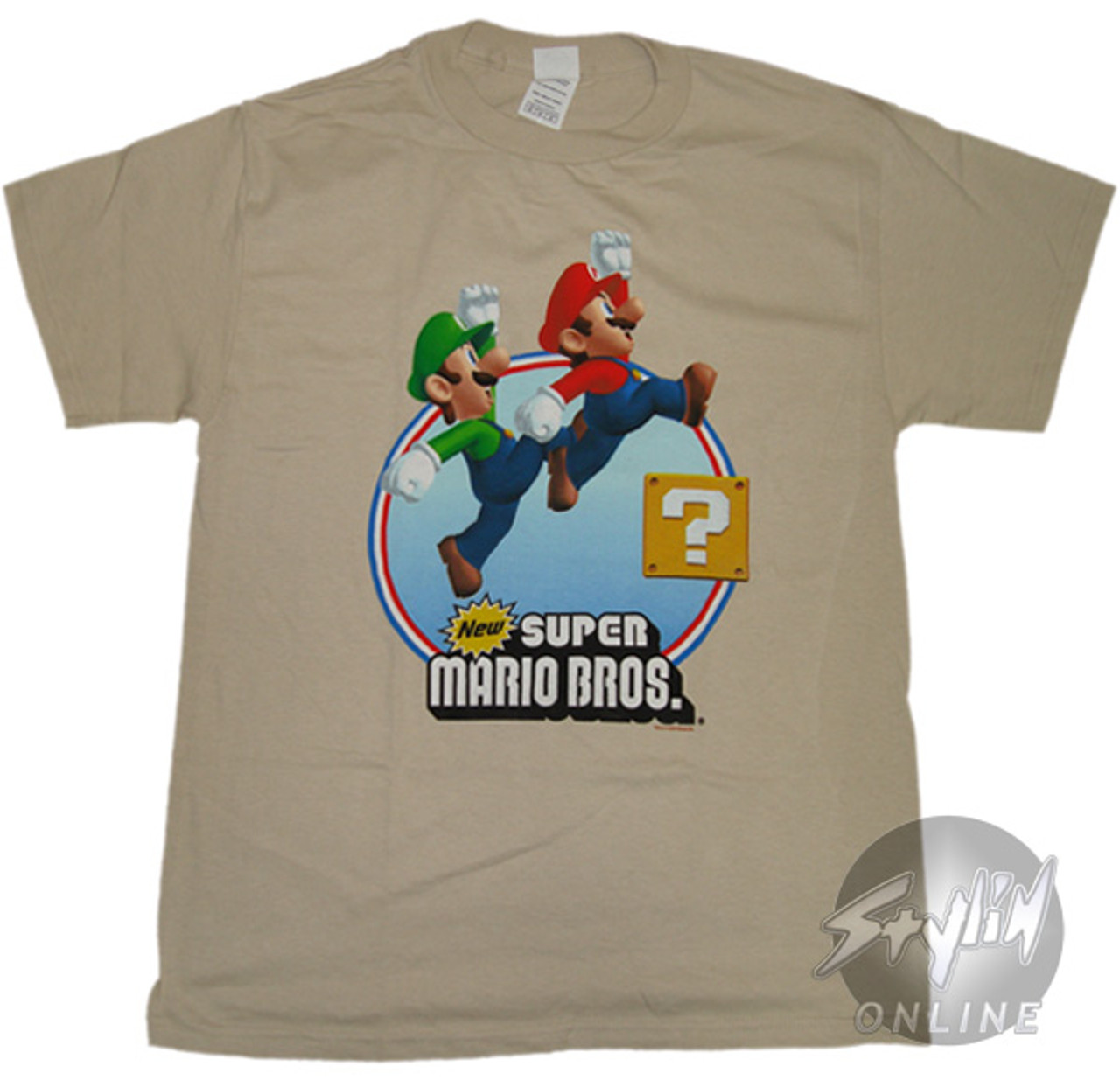 Luigi T-Shirt Nintendo Jump Mario