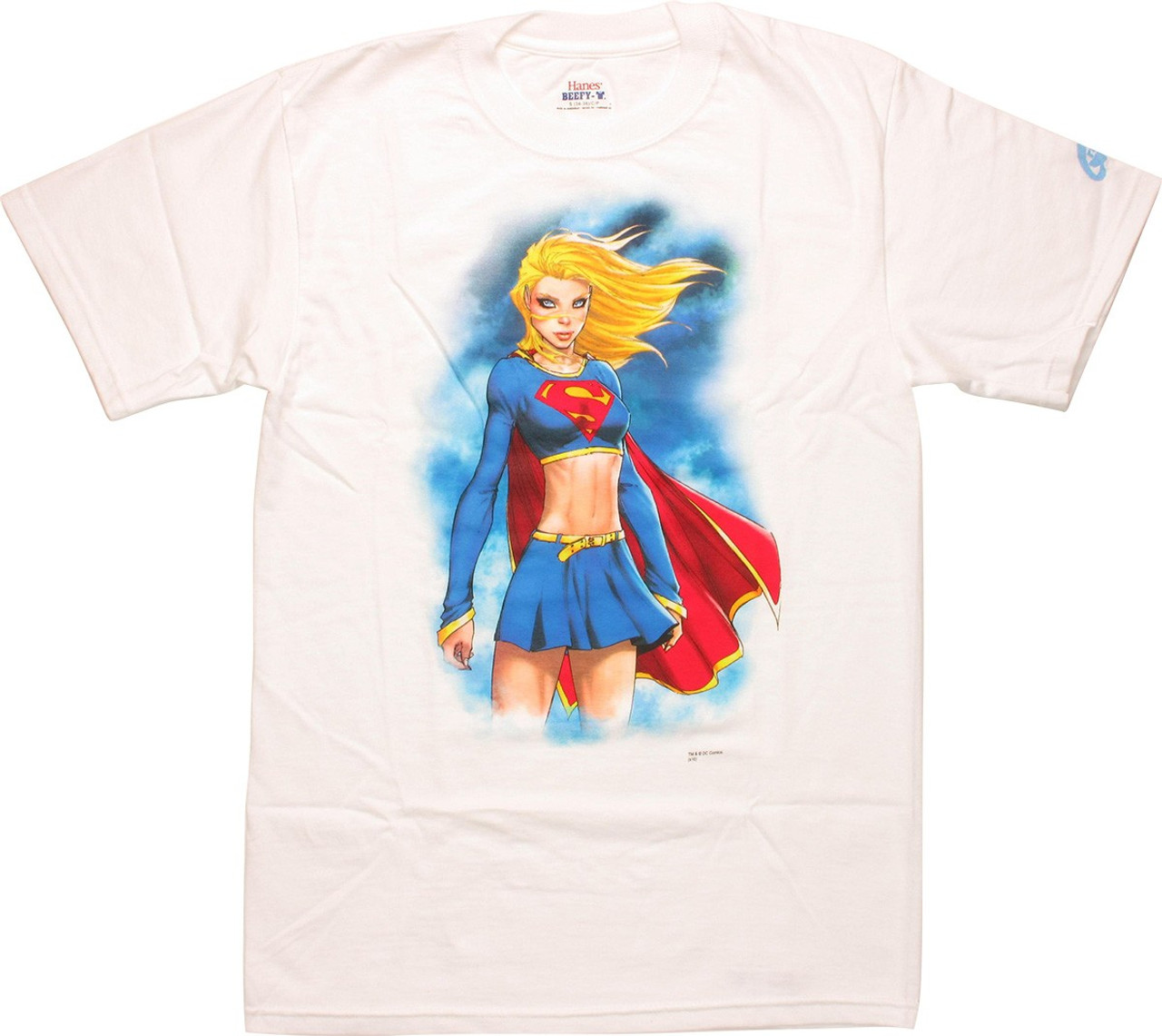 Supergirl Clouds T Shirt