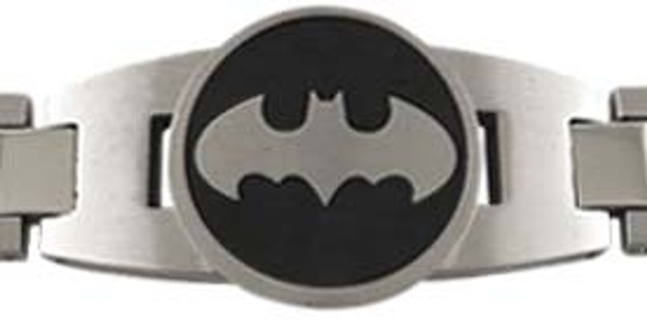 Batman Logo Bracelet, Stainless Steel Batman Bracelet at Batman Logo Bracelet, Stainless Steel Batman Bracelet at