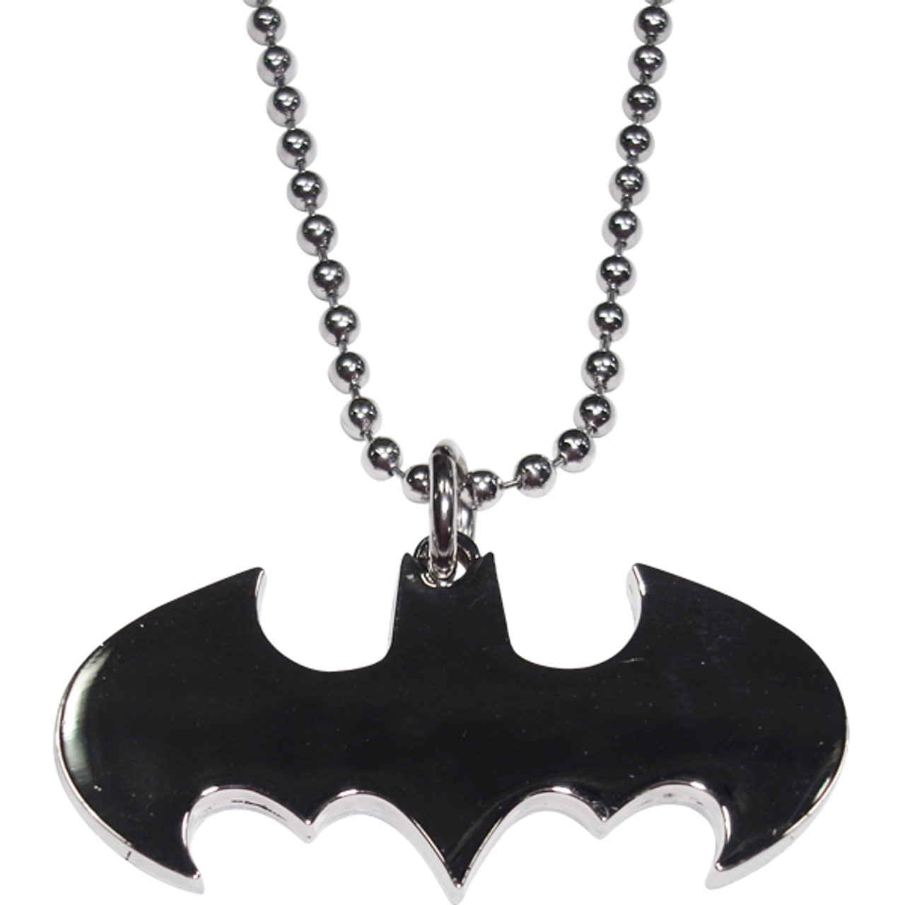 Batman Flat Silver Necklace