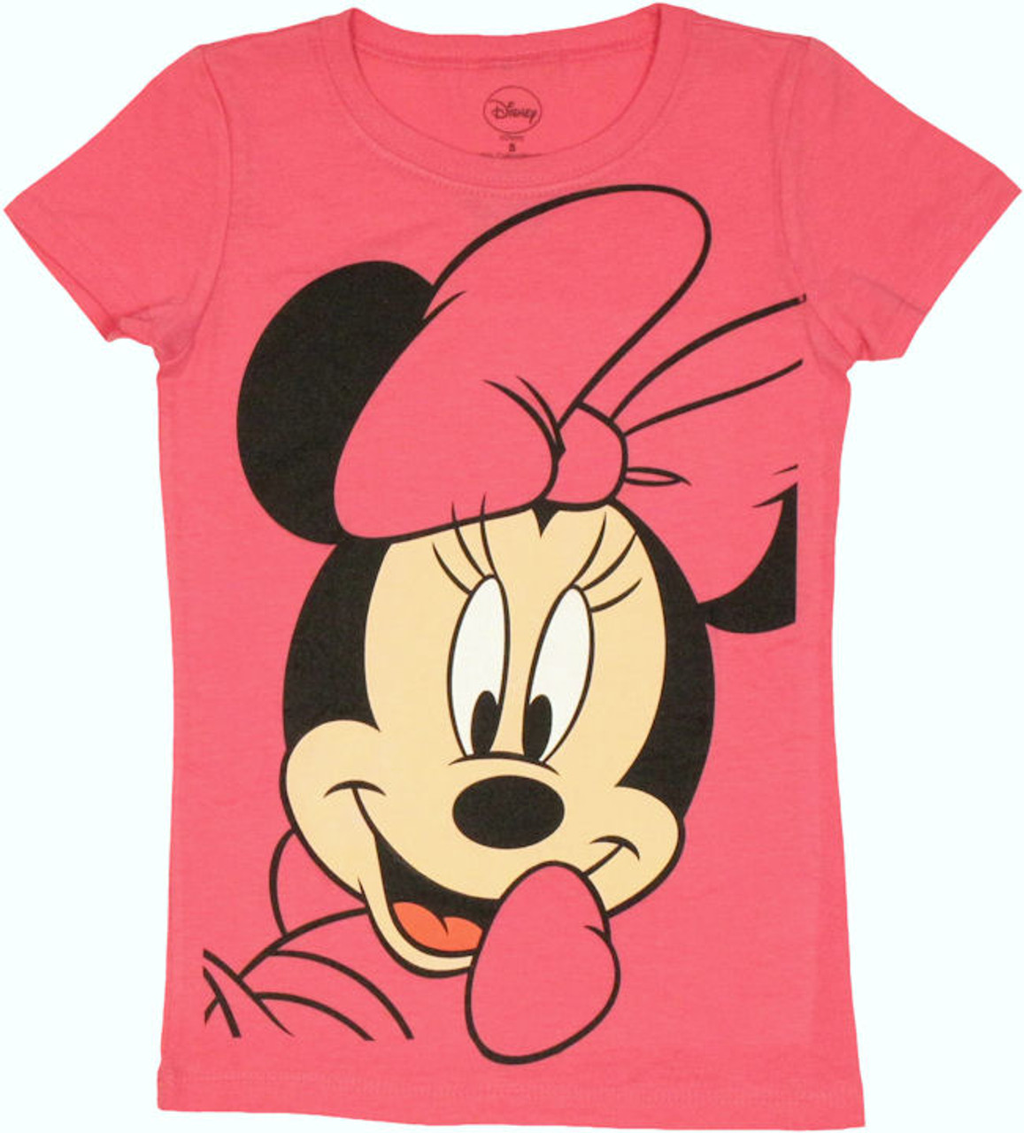 Minnie Mouse Big Face Youth Girls T Shirt