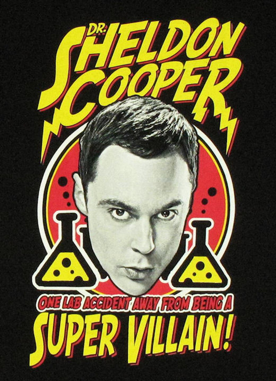 Big Bang Theory Super Villain Shaded T Shirt