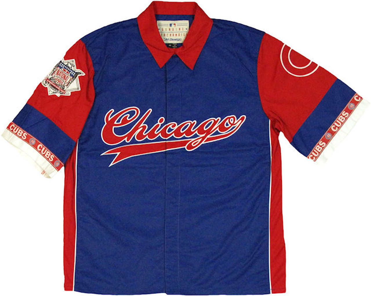 chicago cubs button up jersey