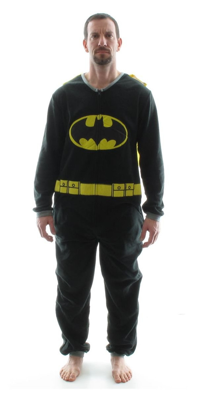 Mens batman onesie 2025 pajamas for adults