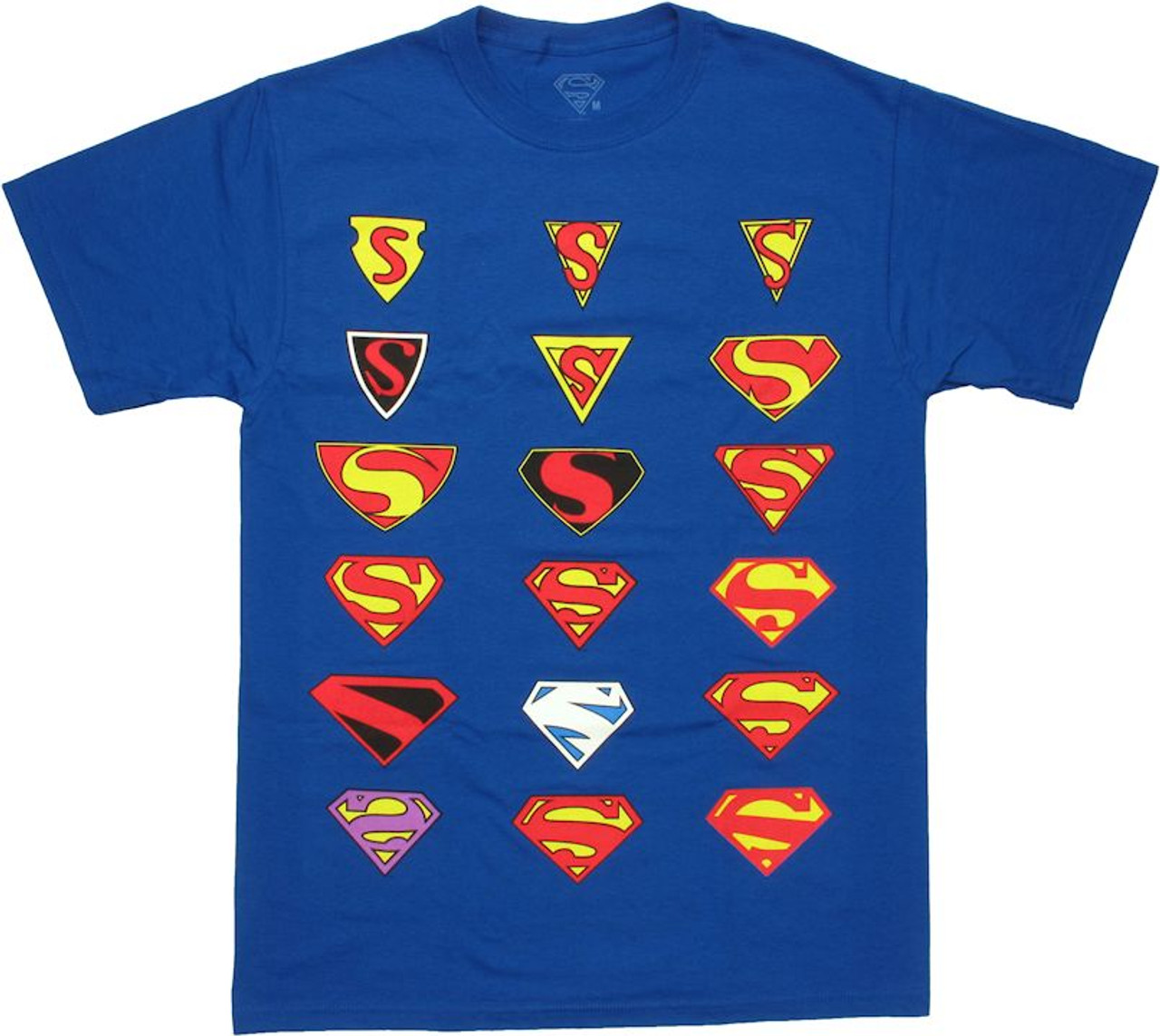 Superman Neon Splatter Logo T-Shirt