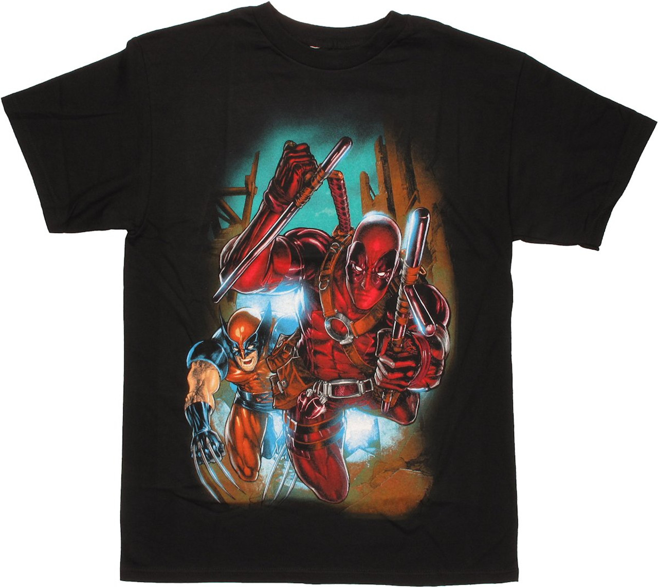 T-shirt Merch Marvel Deadpool - Cats Rule Everything Around Me