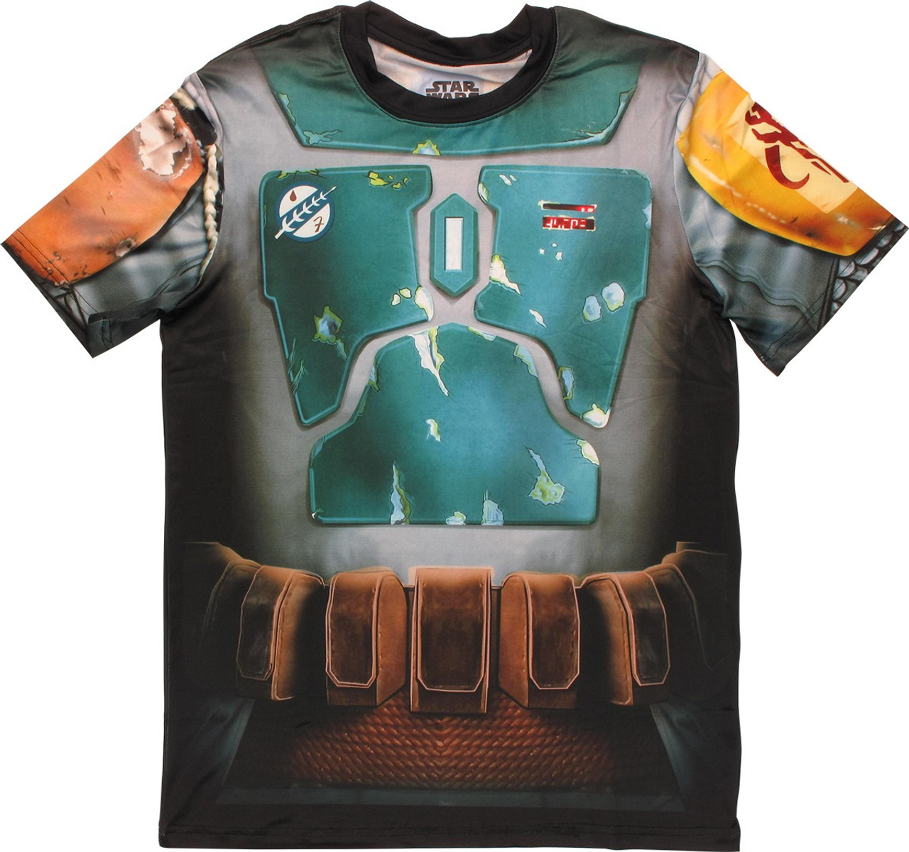 telegram Huddle helvede Star Wars Boba Fett Sublimated Costume T Shirt Sheer