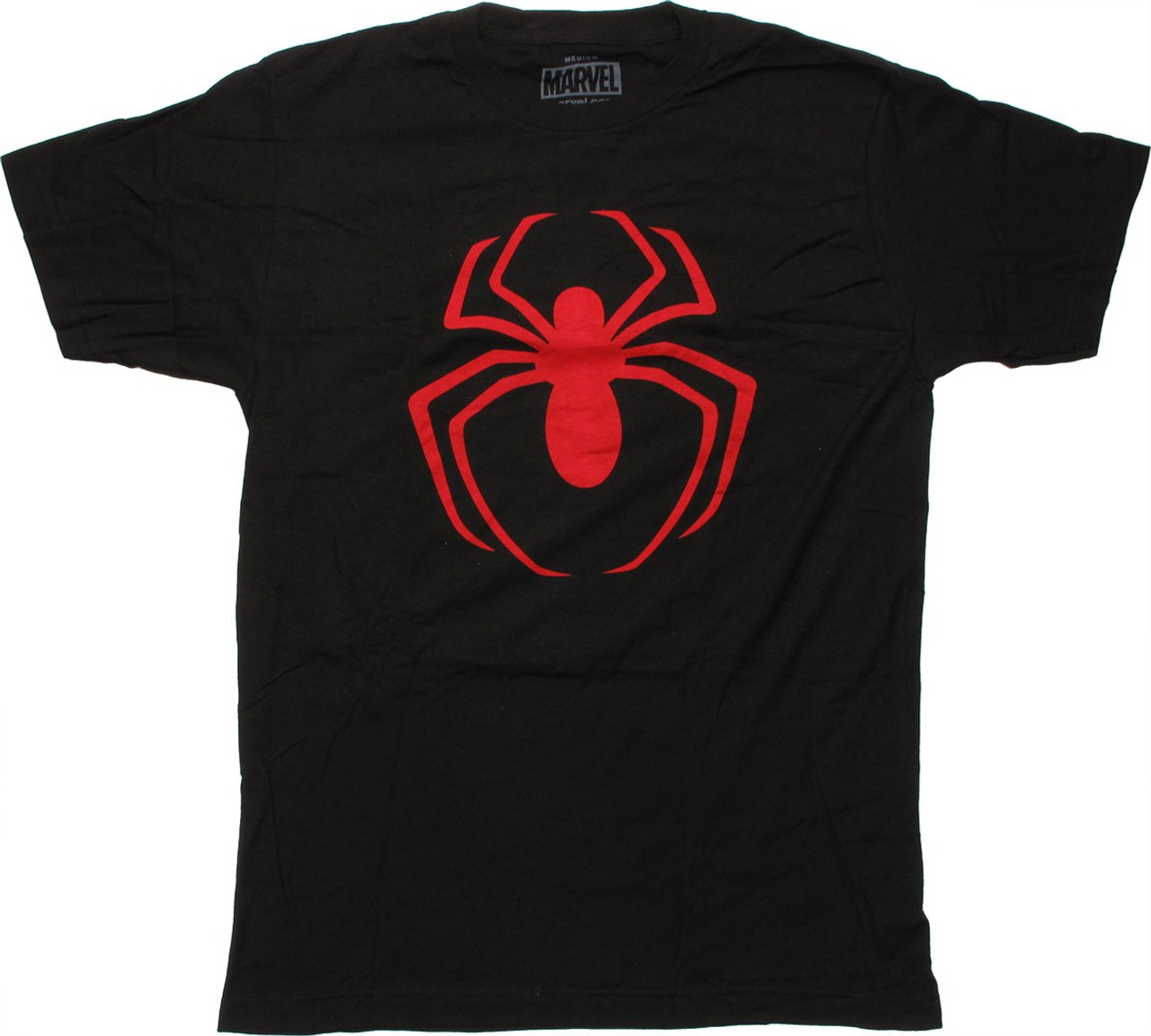 Spiderman Red Spider Logo T Shirt Sheer