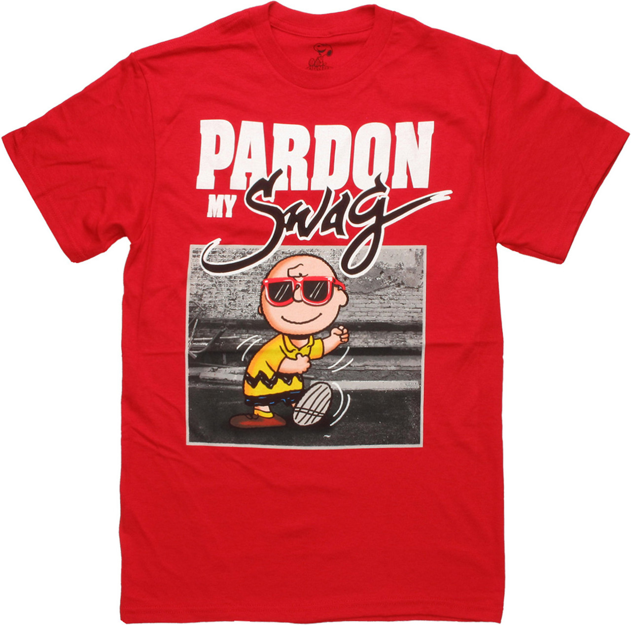 Peanuts Charlie Pardon My Swag T Shirt