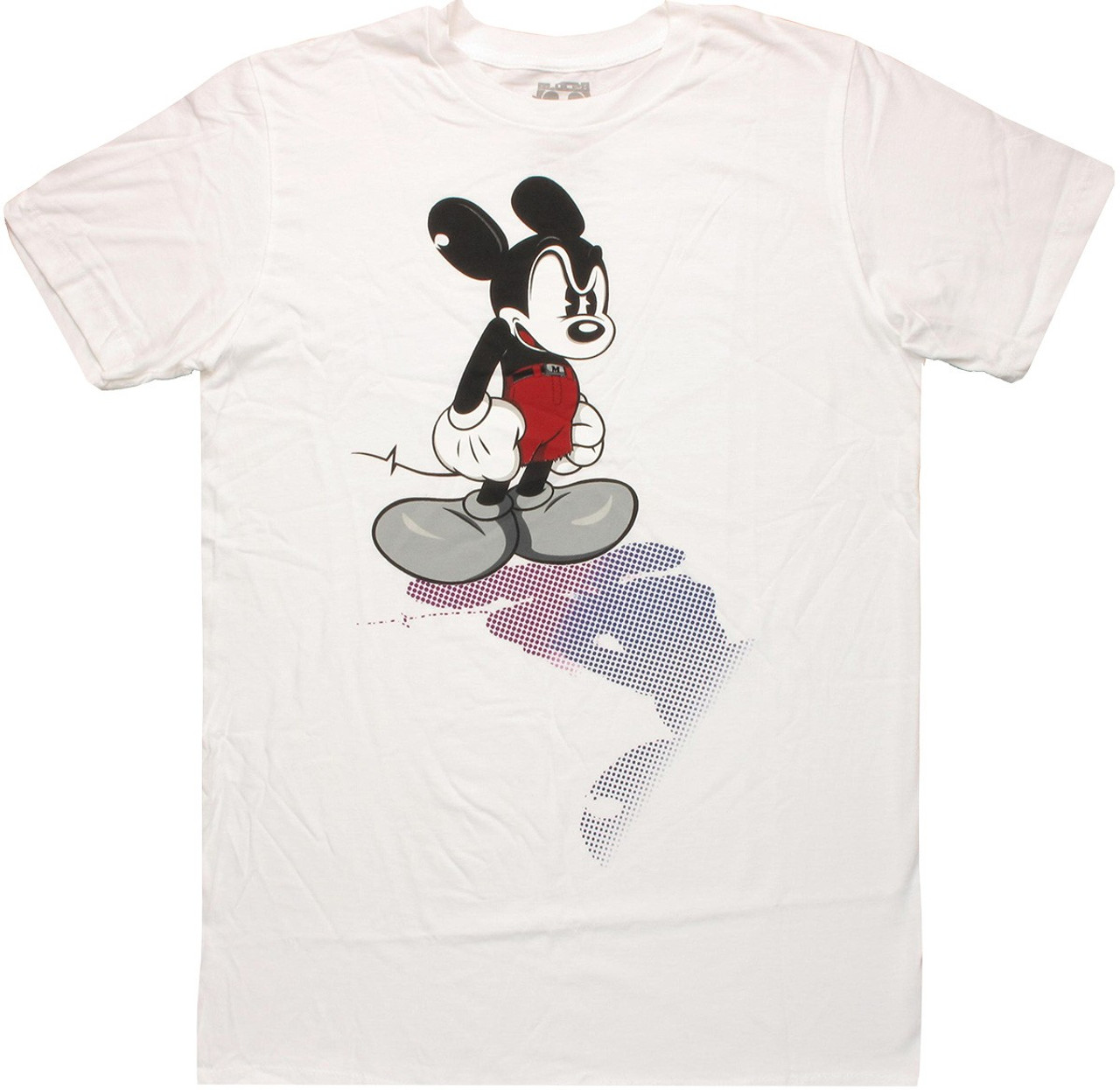 Mickey Mouse Halftone Shadow T Shirt Sheer