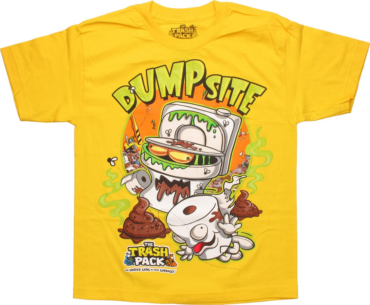 Trash Pack Dump Site Yellow Youth T Shirt