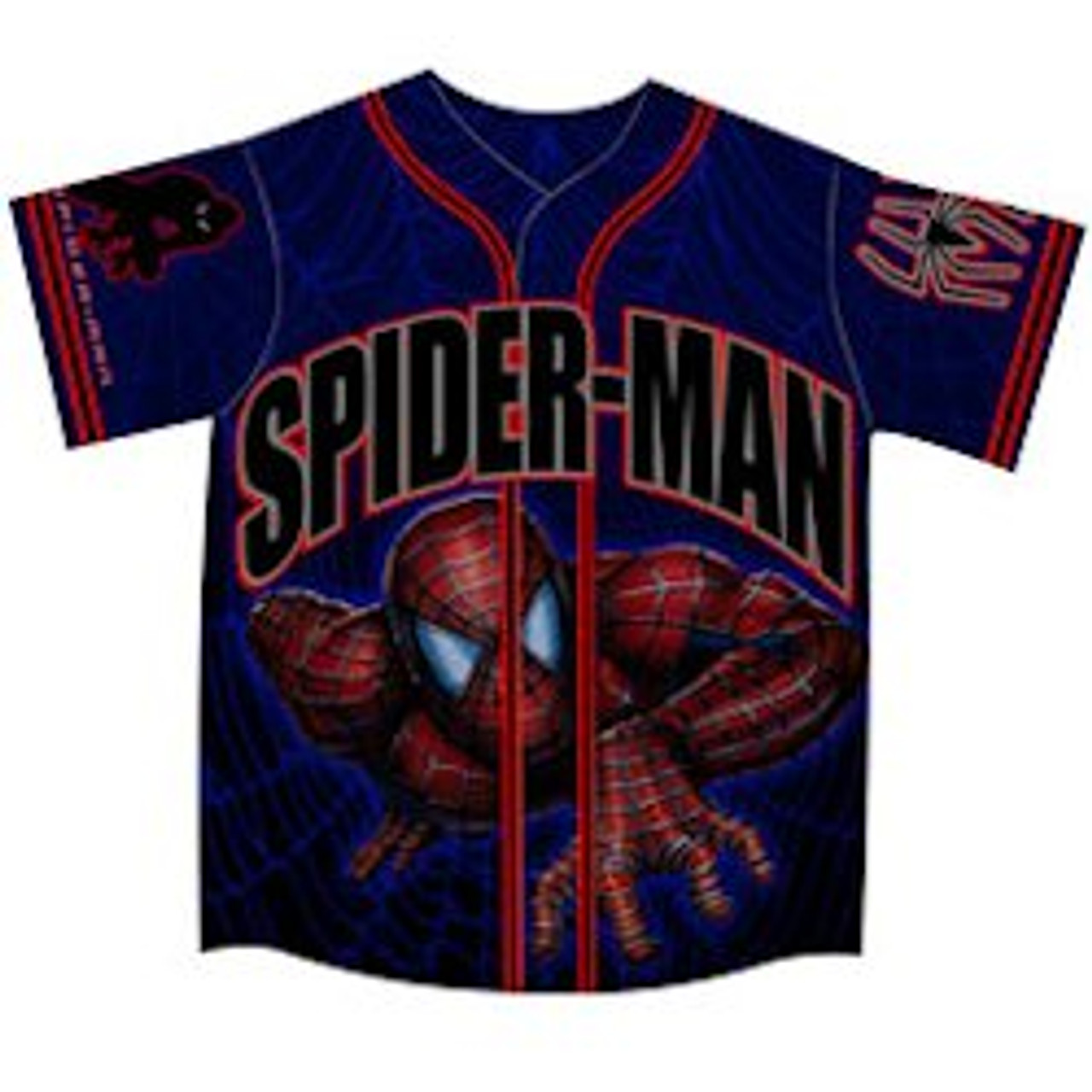 spiderman baseball jersey