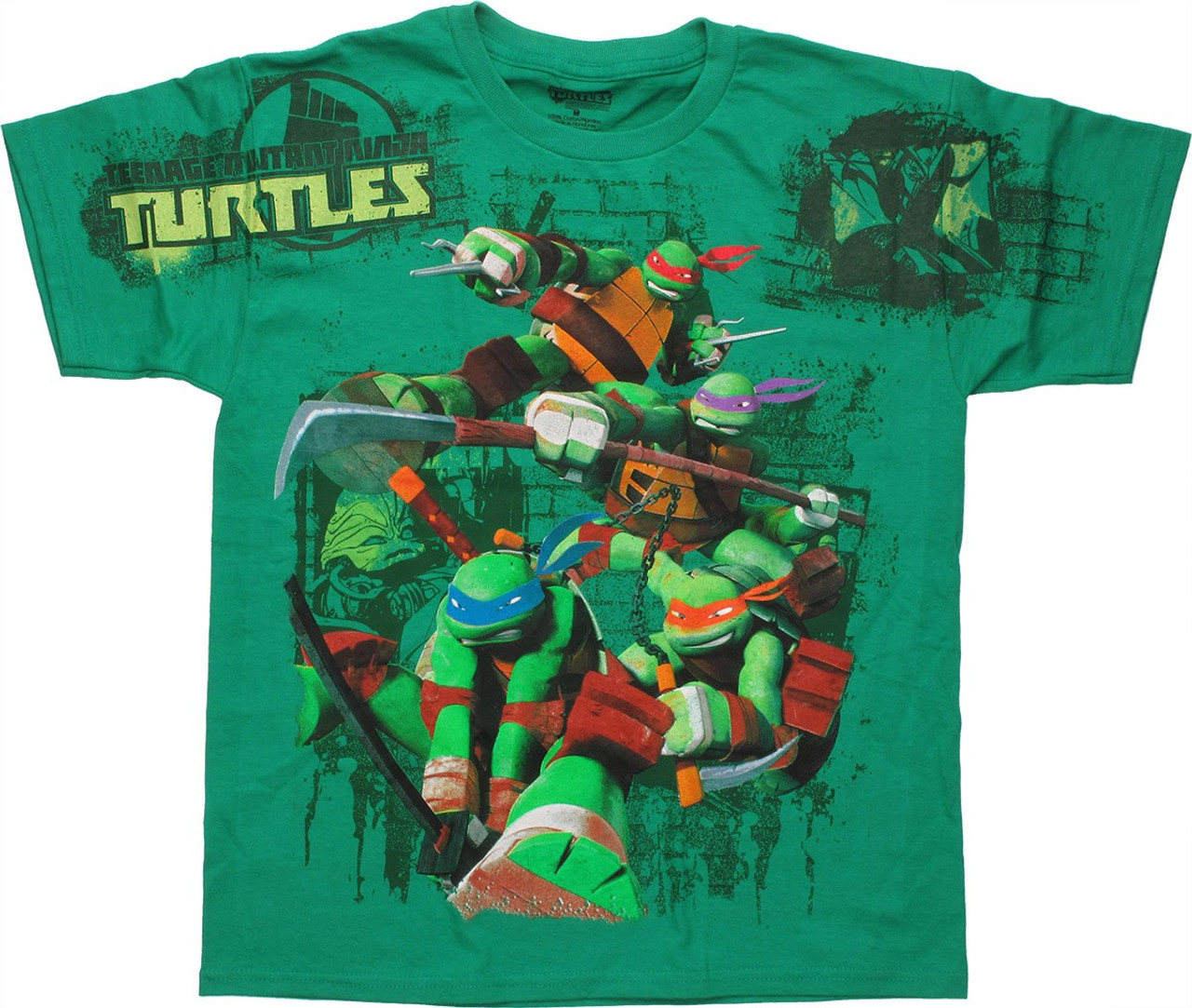 Teenage Mutant Ninja Turtles Ninjutsu Kanji Black T-Shirt