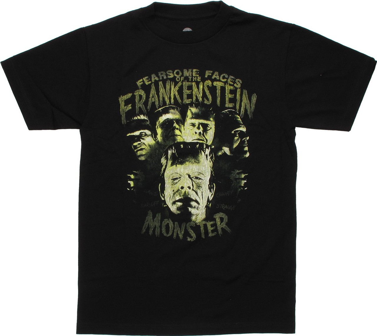 Frankenstein Fearsome Faces T Shirt