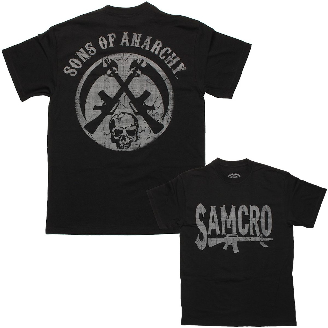 Sons of Anarchy SAMCRO Rifle Circle Shirt T