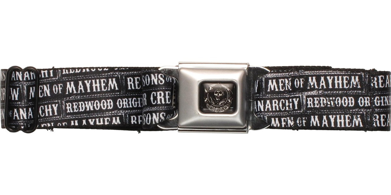 Sons of Anarchy Men of Mayhem Seatbelt Mesh Belt