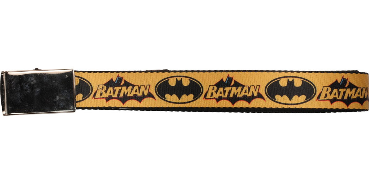 Batman Caped Crusader Logos Mesh Belt