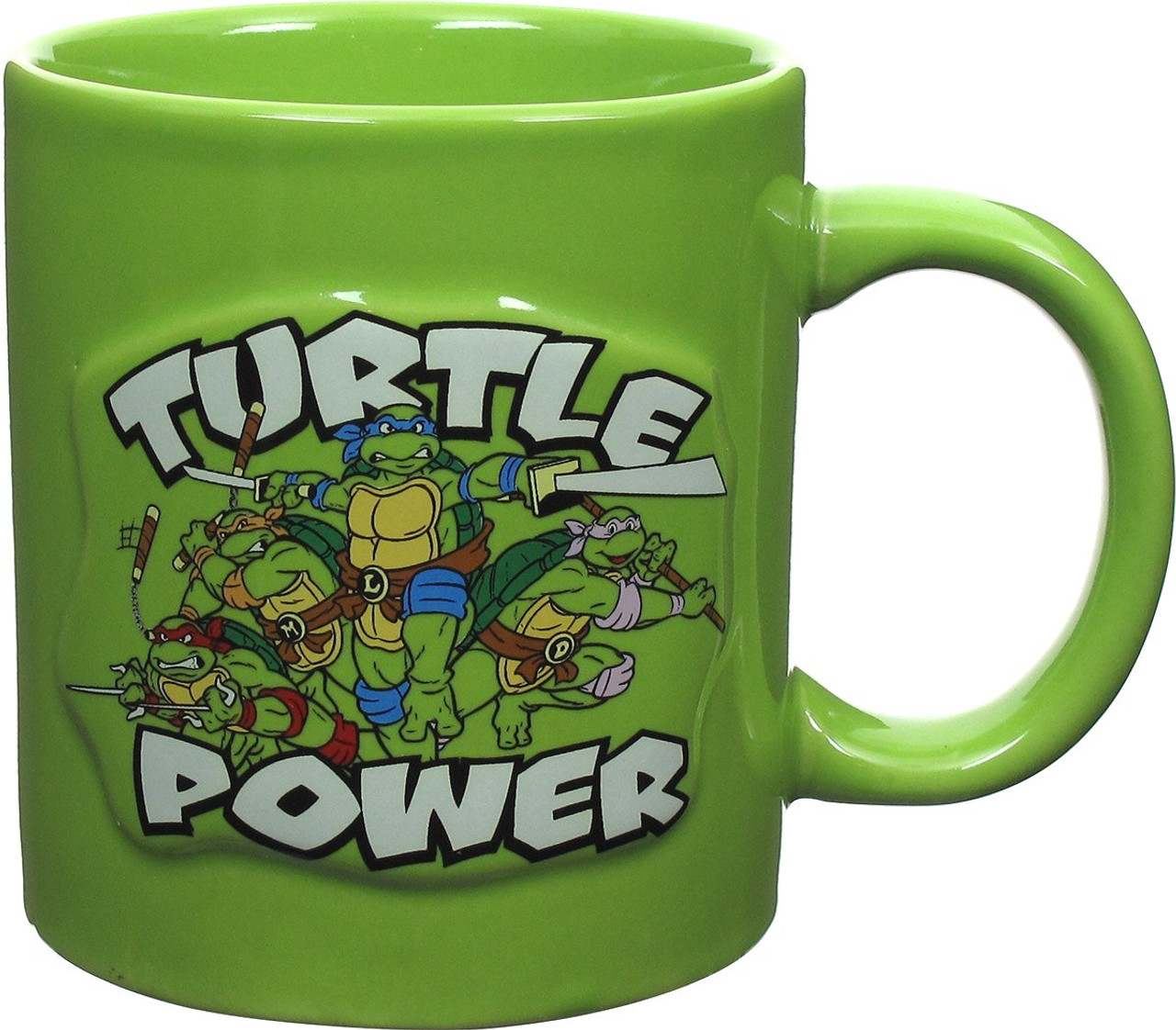 Teenage Mutant Ninja Turtles Turtle Power 20 oz Embossed Ceramic