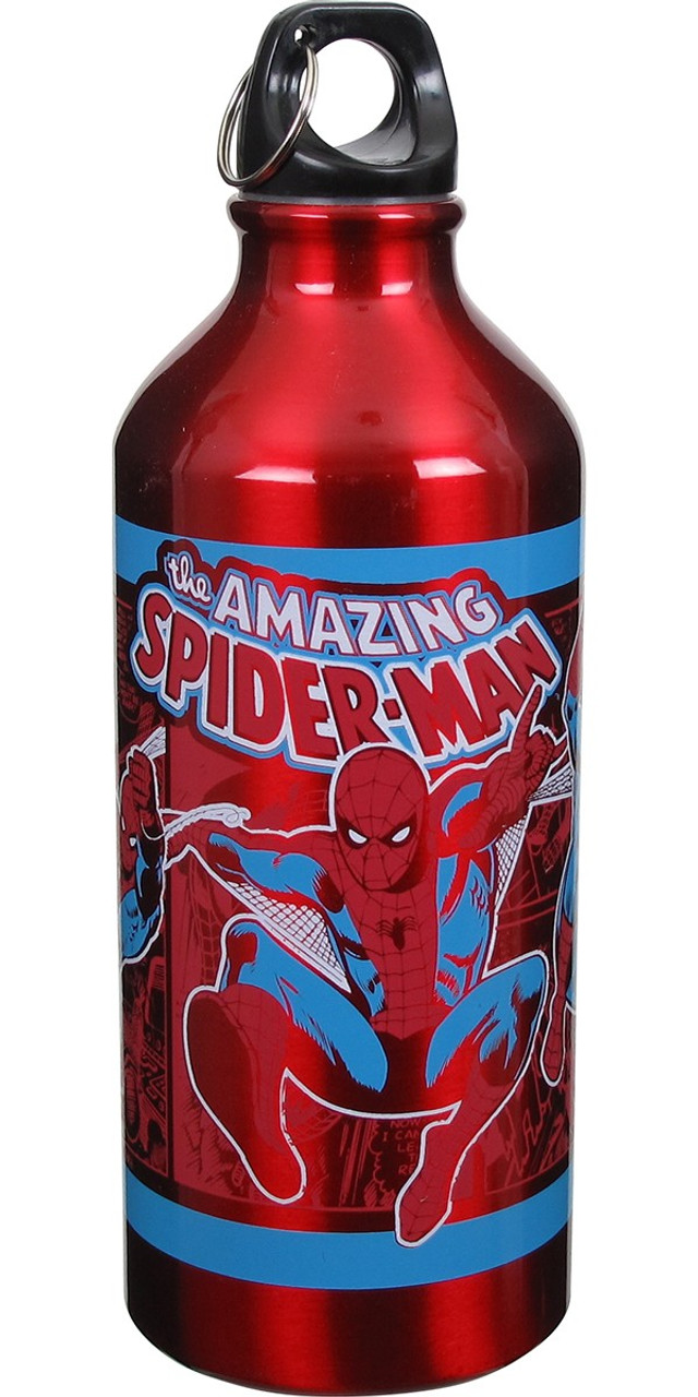 Spiderman Amazing Comic Panels Water Bottle