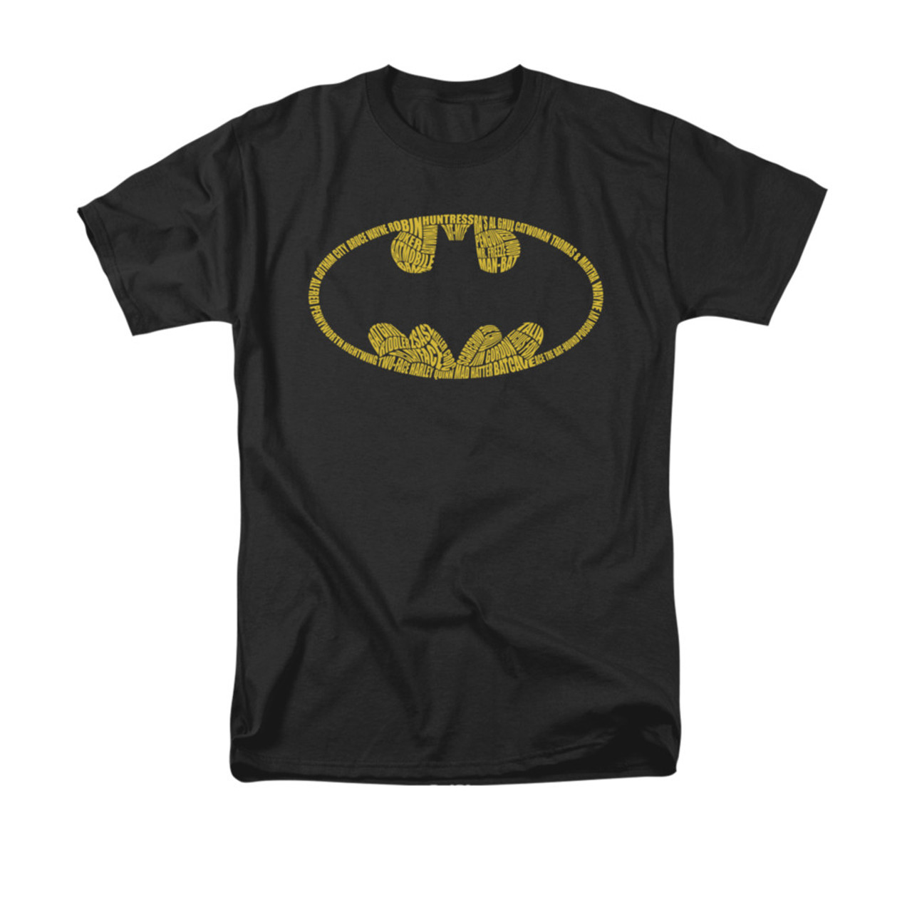 vergeten Bezit Amerikaans voetbal Batman Word Logo T Shirt