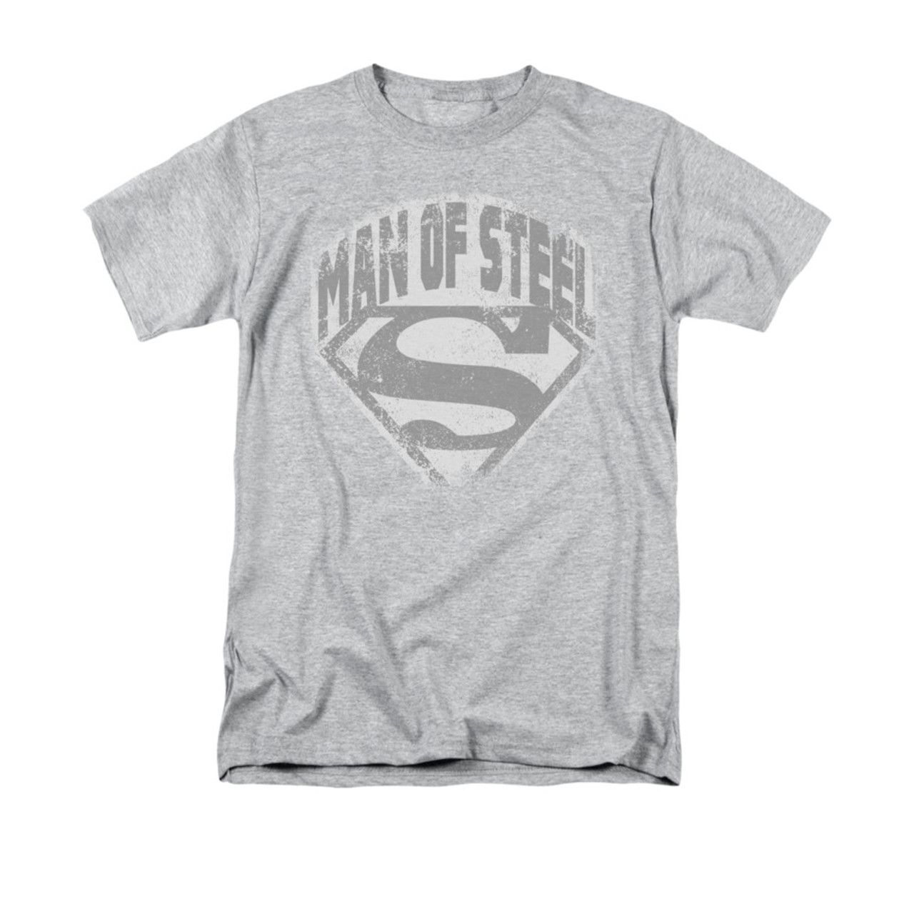 Superman Man of Steel Shield Vintage T Shirt