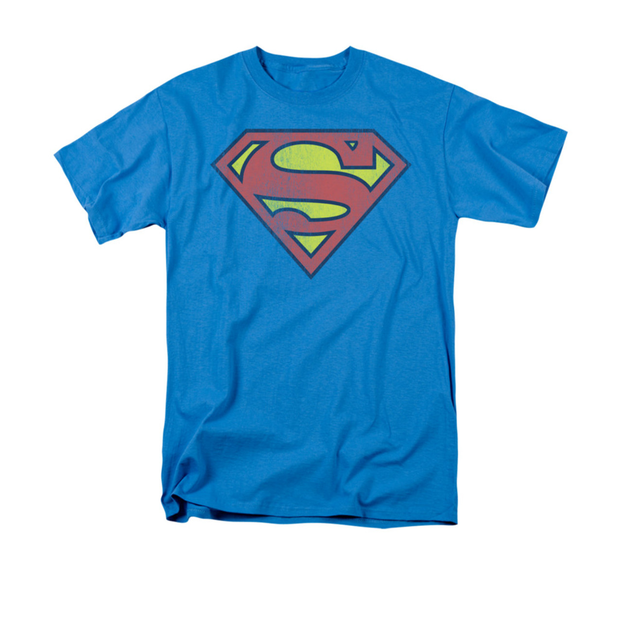 omdrejningspunkt Begrænse slå op Superman Retro Logo Distressed T Shirt