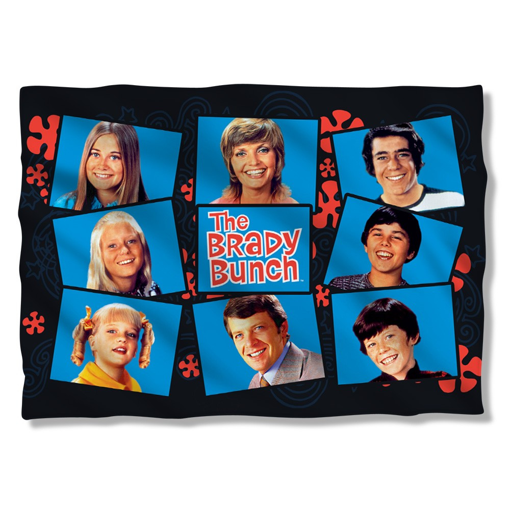 Brady Bunch Squares Pillow Case
