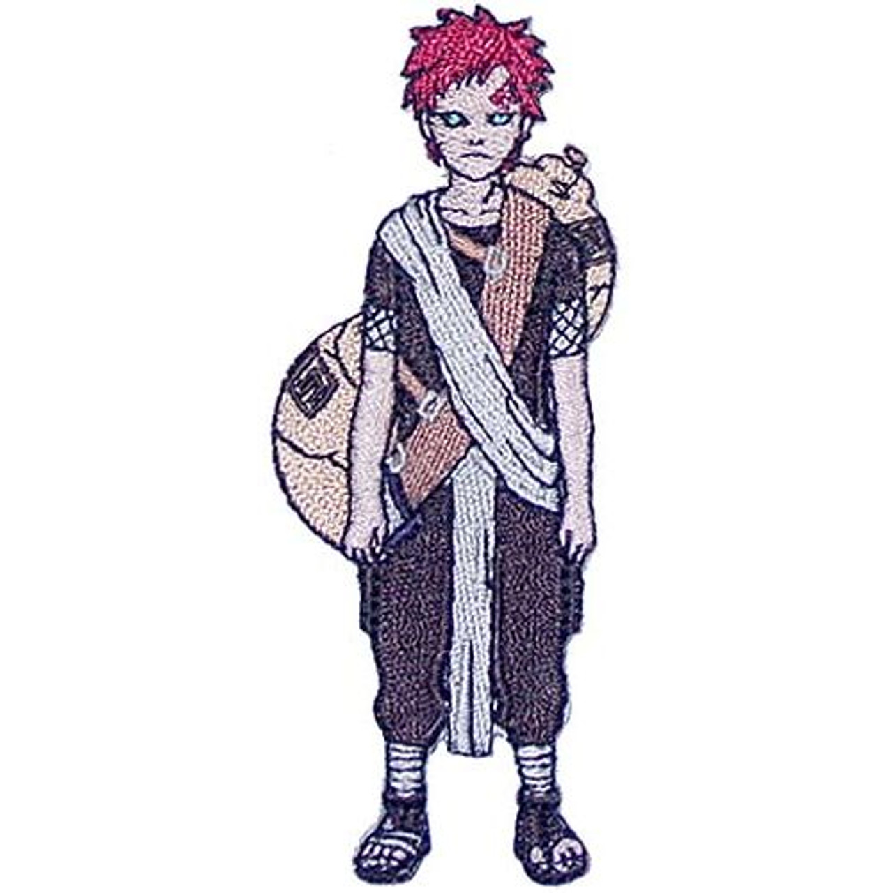 Fifth Kazekage Gaara Anime Naruto Embroidered Iron-on / Velcro Patch