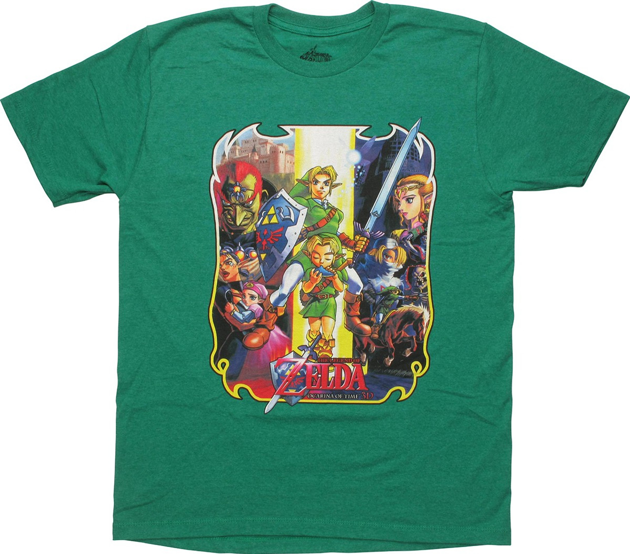 Wonderbaarlijk Barmhartig alarm Zelda Ocarina of Time 3D Characters T-Shirt