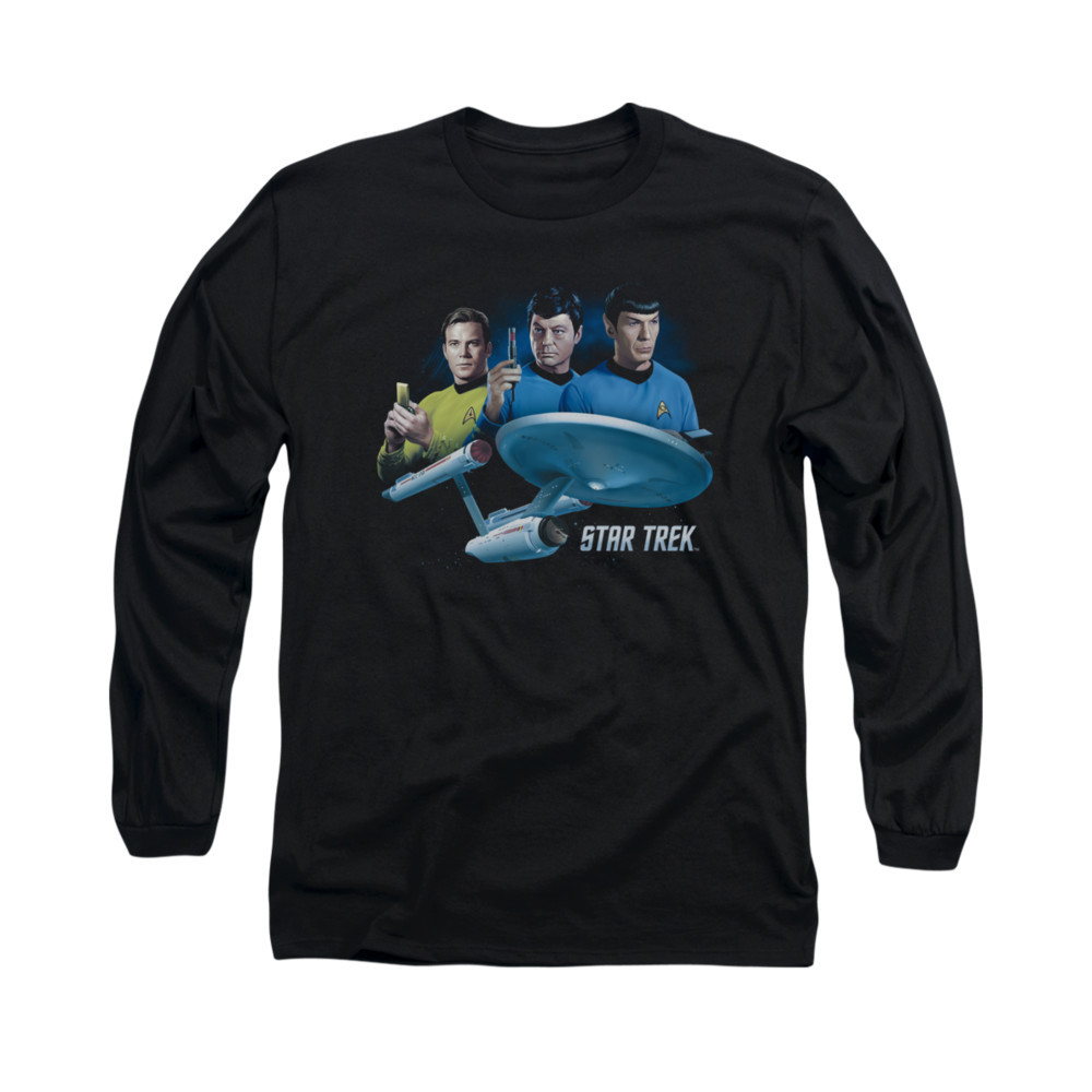 Star Trek Main Three Long Sleeve T Shirt1