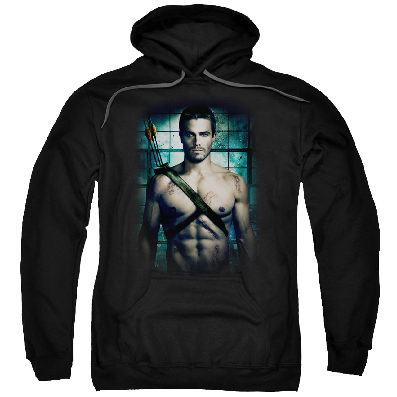 Green Arrow TV Shirtless Pullover Hoodie