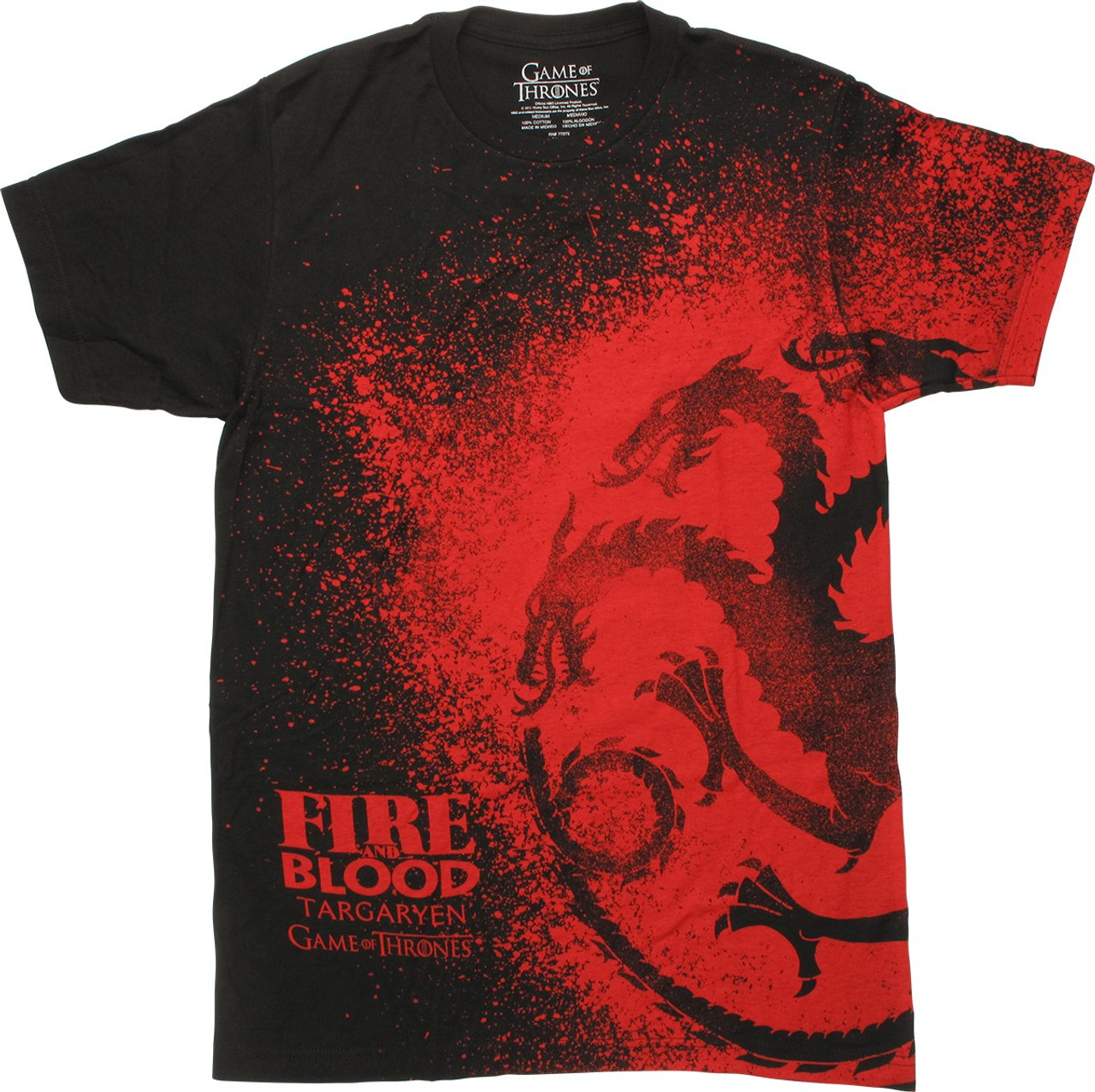 Game of Thrones Targaryen Logo Red T-Shirt